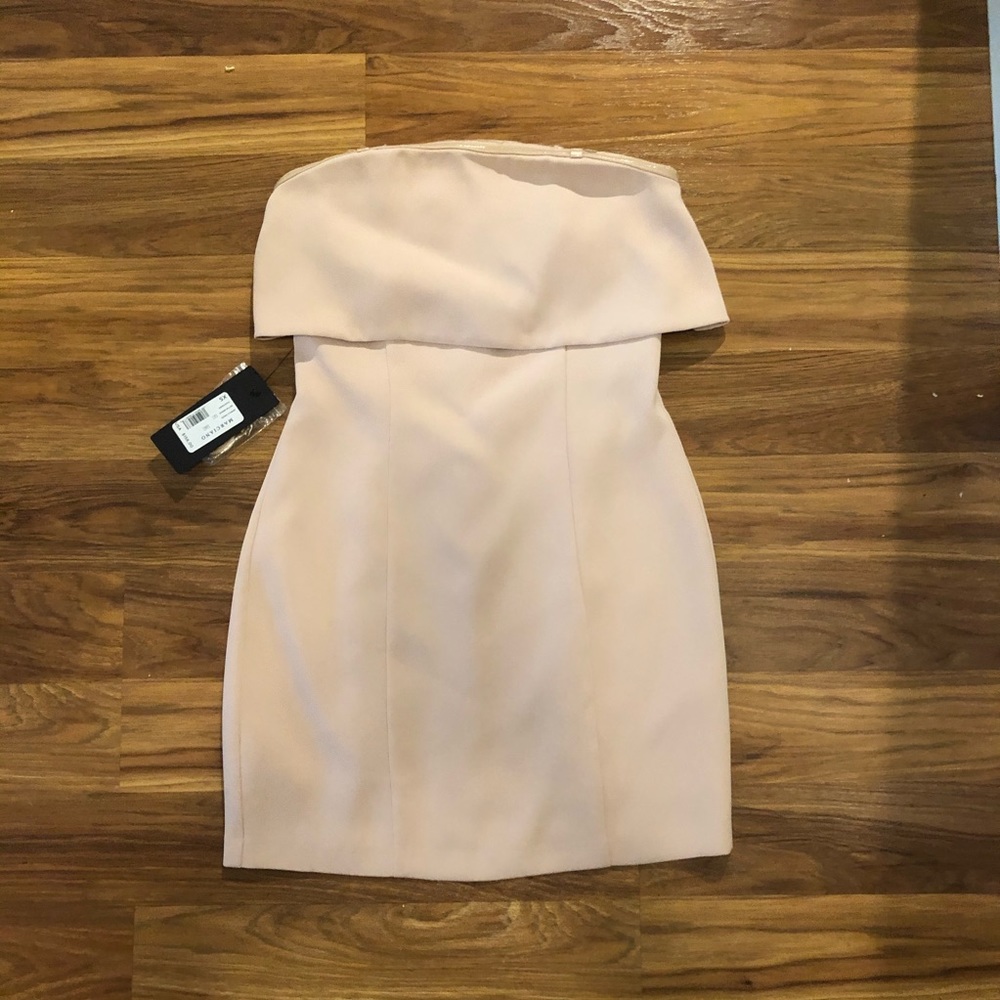 strapless mini dress